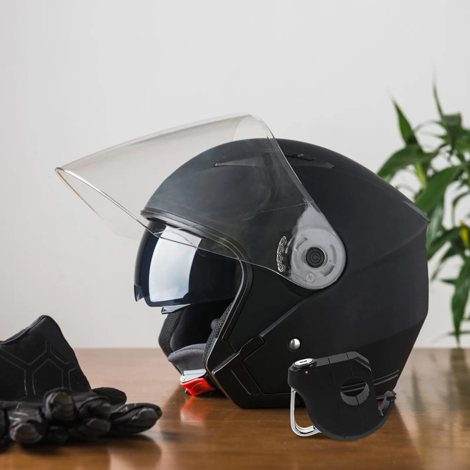 

1Set Lock Universal Anti-Theft Aluminum Alloy Motorcycle Helmets Lock for Electric Scooters Bicycles Handlebar Security