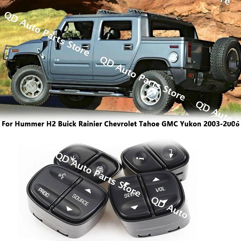 Para Hummer H2, Buick Rainier, Chevrolet Tahoe, GMC Yukon 2003-2006, Piezas de Auto, Botón de Control de Volumen de Radio en el Volante