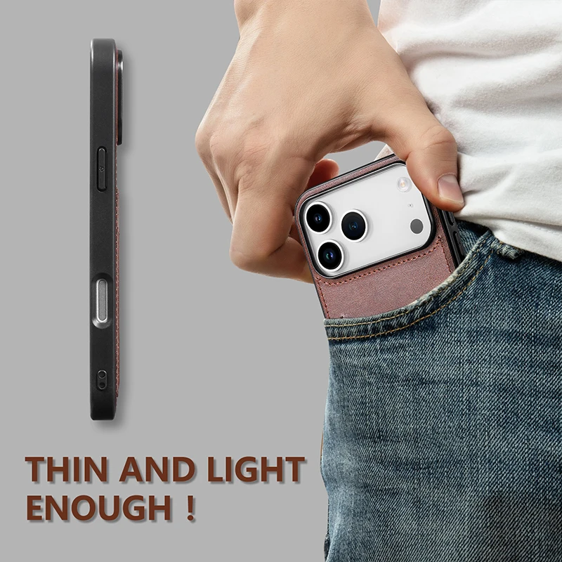 الفاخرة المحفظة فتحة حامل بطاقة المحفظة جراب هاتف آيفون 17 برو ماكس 16 15 14 زائد 13 12 11 لينة سيليكون غطاء مقاوم للصدمات #5