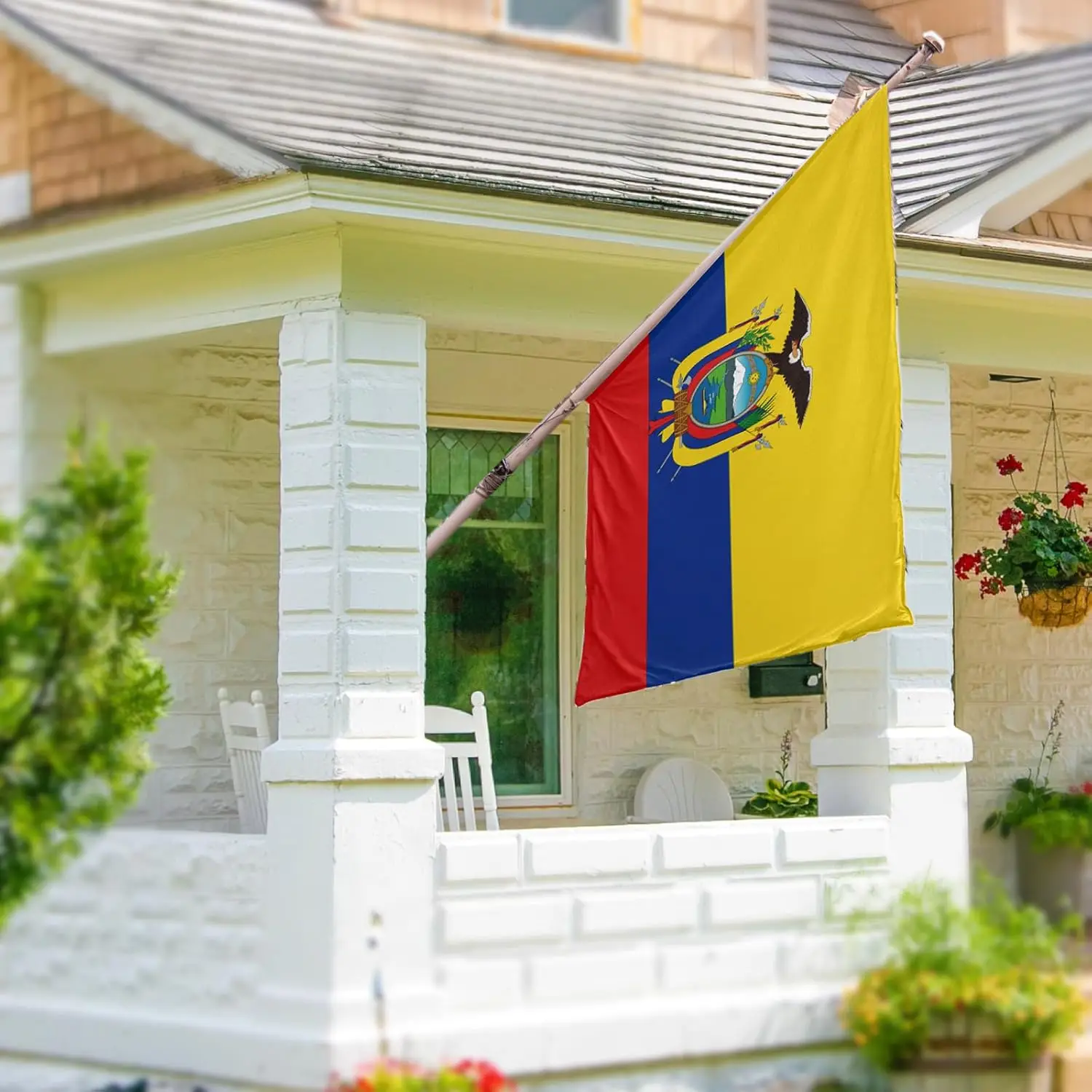 Bandera de Ecuador 90x150cm ECU EC Ecuador Bandera Super Poly bandera de fútbol interior exterior poliéster colgante Banner
