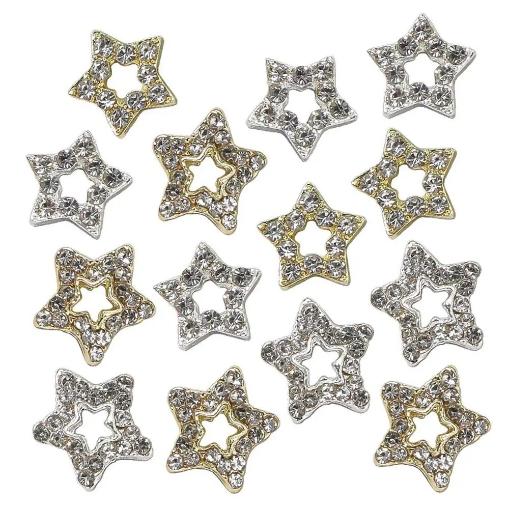 Alloy Manicure Accessories Five-pointed Stars Nail Rhinestones 3D Nail Art Drills Nail Art Jewelry Stars Nail Decorations