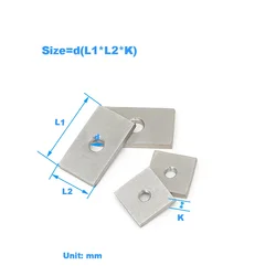 304 Stainless Steel Rectangular Nut/ Square Nut/ Irregular Screw Cap