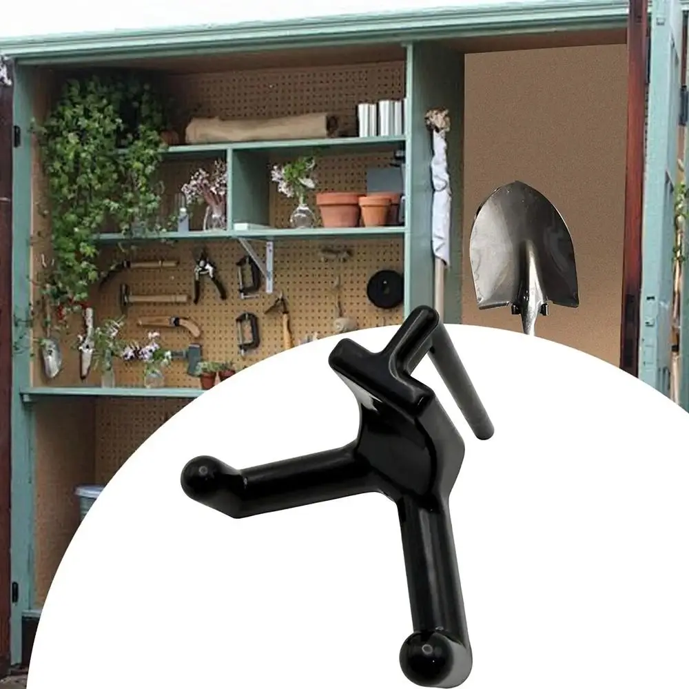 ตะขอแขวนอุปกรณ์ทำสวนแบบประหยัดพื้นที่ 1 ชิ้น ทำจากพลาสติก สำหรับแขวนเครื่องมือทำสวน ตะขอเก็บของสำหรับเครื่องมือไฟฟ้าและพลั่ว