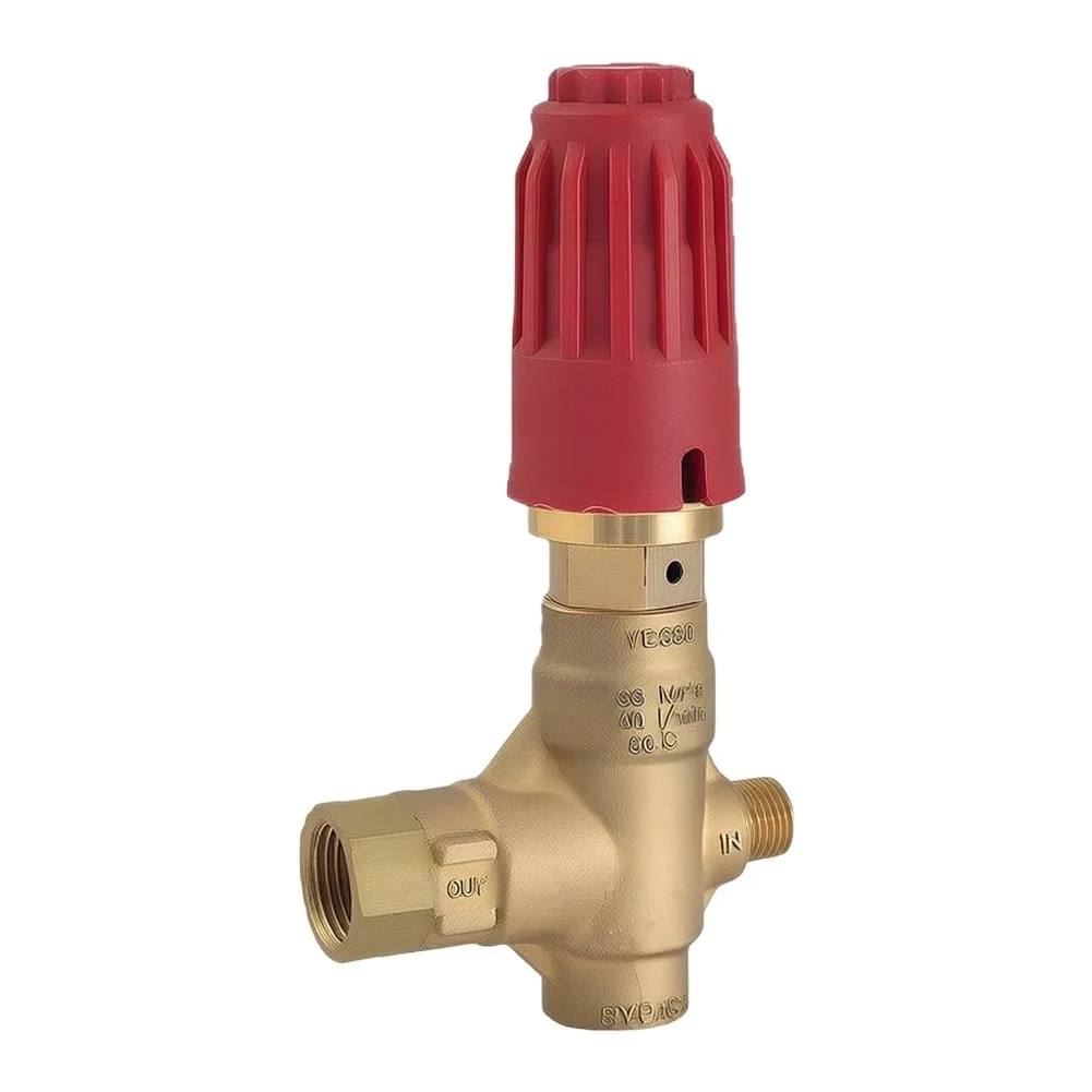 Brass Unloader Valve 350 Unloader Valve Robust Brass And Steel 4800 PSI Capability Intuitive Knob Design 1 2 Inch FPT Size