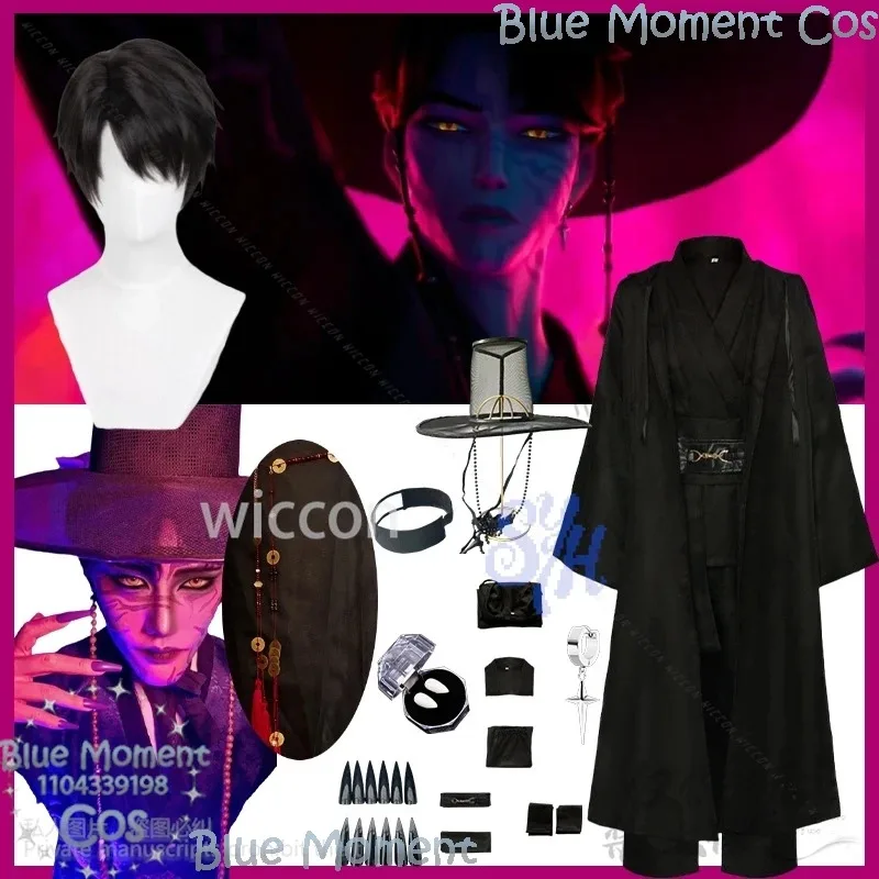 

DY20Anime Movie Demon Hunter Singing Cosplay Jinu Saja Boy Kpop Group Korea Styles Suit Hats Black Y2K Gothic Halloween Customiz