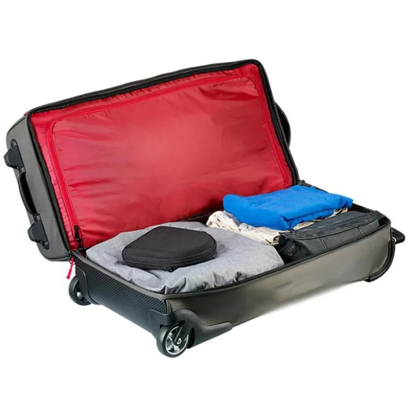 

Large Capacity Reinforced Roller Gear Bag Travel Rolling Luggage Bag with Replacement Wheel
