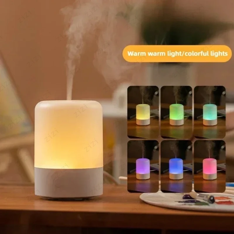 Colorful Gradient Atmosphere Lamp Aromatherapy Machine USB Desktop Ultrasonic Atomization Humidification Aromatherapy Machine