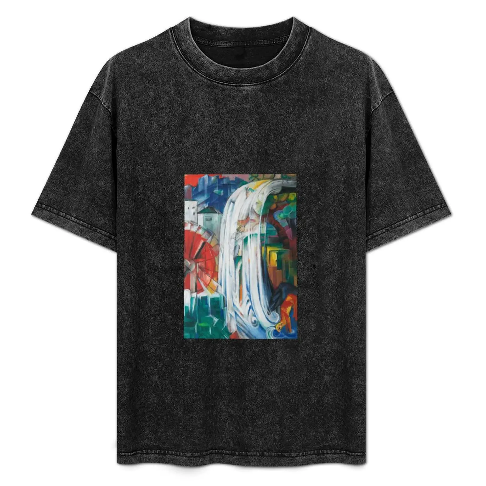 

Franz Marc, The Bewitched Mill, 1913 T-Shirt Summer Casual Loose T-Shirt