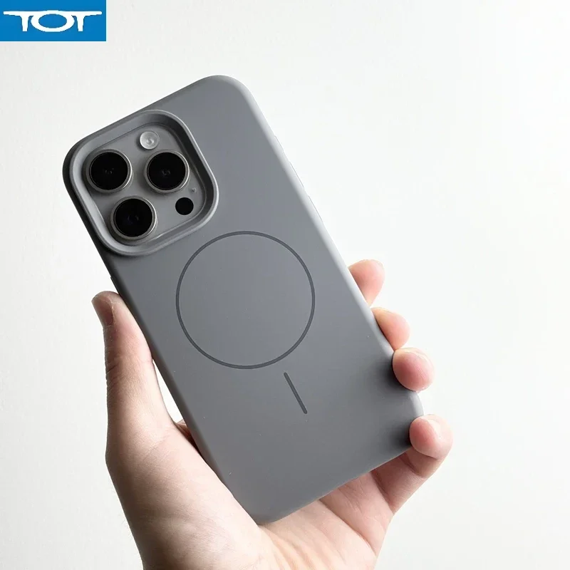 

Solid color Liquid Silicone MagSafe Phone Case for iPhone 16 16pro max 15 Pro 14 13 Magnetic Wireless Charging Matte Soft Cover