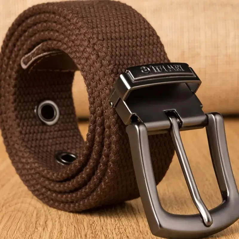 Weave canvas belt men military  workout Casual Jeans Brand Belt Young student needle Buckle-Belt Male Tactical waist Belt