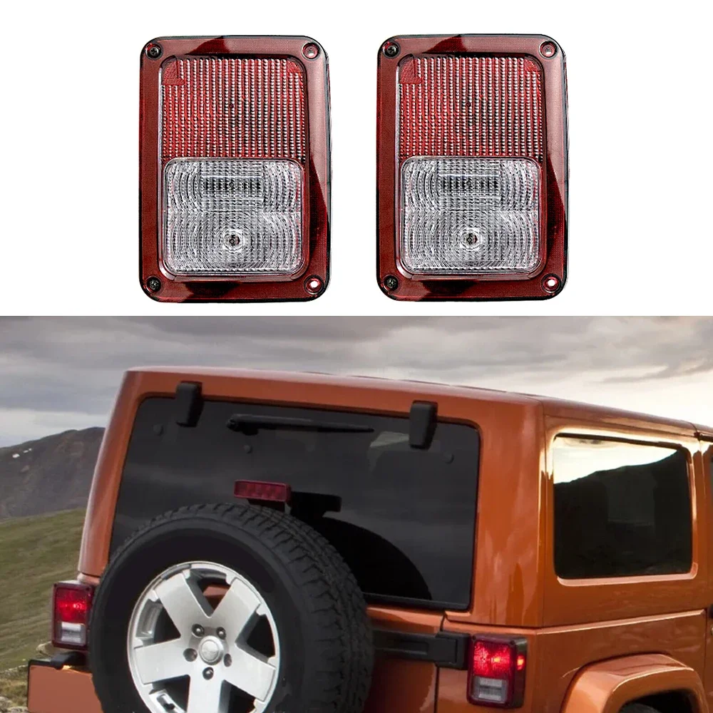 

1pcs Tail Light Assembly Left Or Right With Harness Fit For Jeep Wrangler JK 2007-2017 Passenger Side Or Driver Side