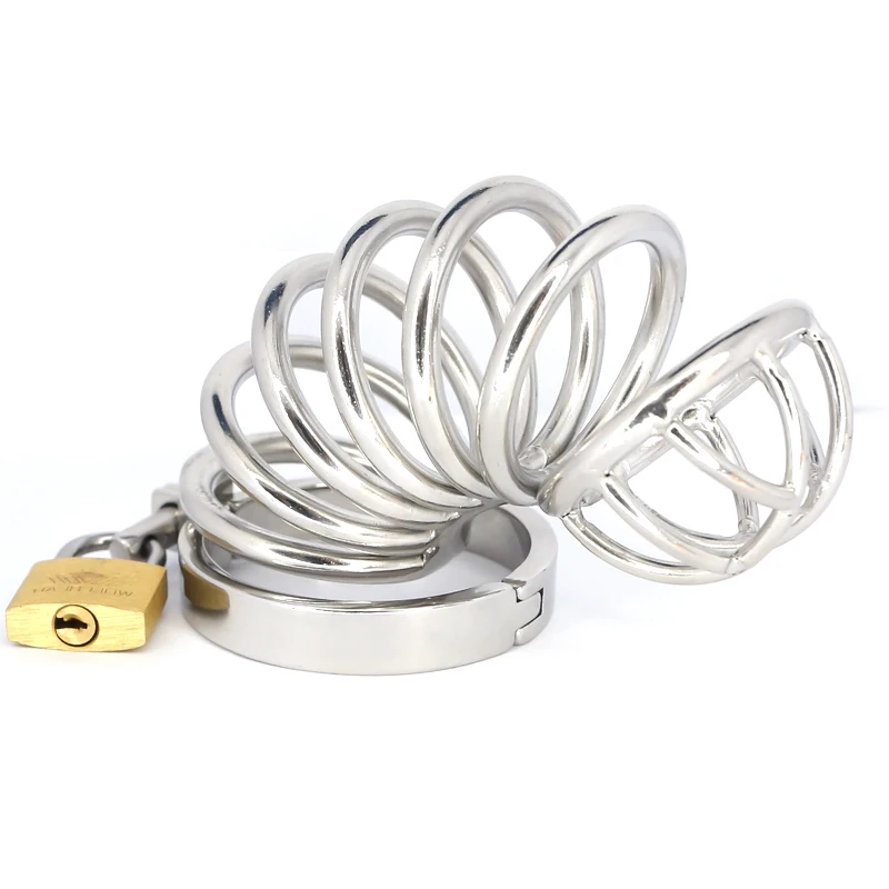 

Ergonomic Stainless Steel Stealth Lock Male Chastity Device,Cock Cage, Penis Lock,Cock Ring,Chastity Belt