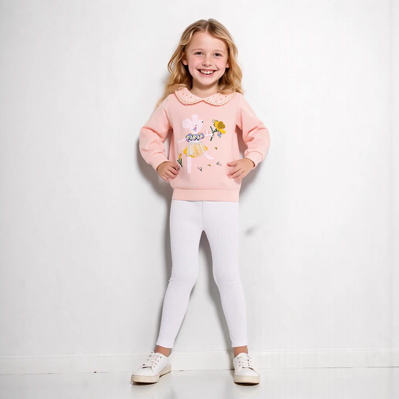 Little Maven Kinderkleidung Baby Mädchen Herbst Baumwolle Cartoon Maus Blumen Sweatershirts Tops + Legging Sets Kleidung für Kinder