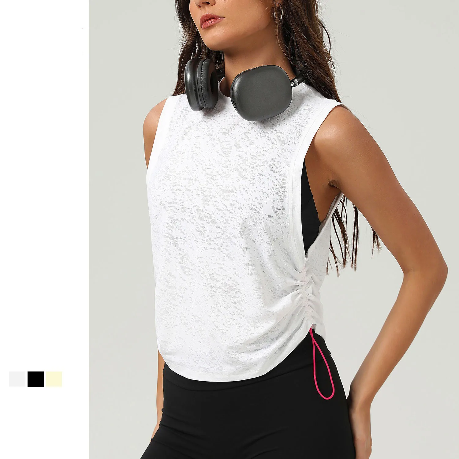 

Women Mesh Breathable Workout Tank Tops Sports Wears Gym Vests Yoga Tops Sports Fitness Shirts Jersey polera deportiva mujer