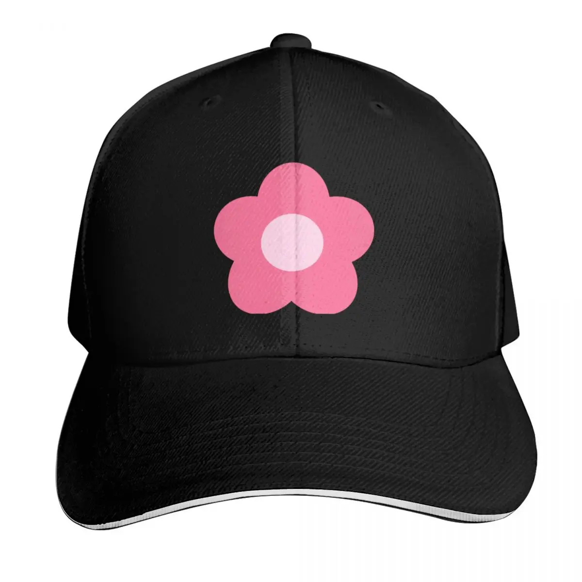 Daisy Daisy Pink Baseball Cap Breathable Mesh Back Adjustable Buckle Closure Moisture Wicking Quick Dry