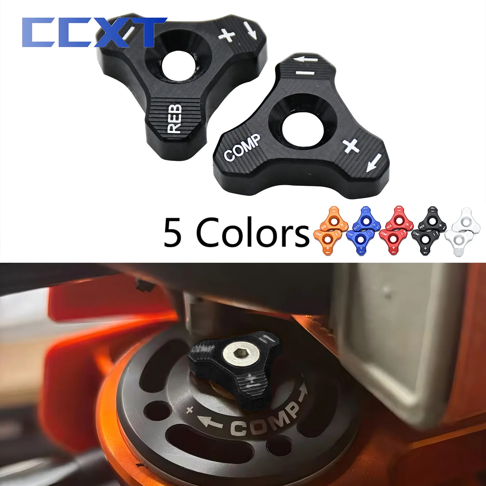 CNC 전방 충격 흡수기 포크 노브 조절기 볼트, KTM 125 150 200 250-525cc EXC SX XC XCW EXCF XCF Husqvarna FC FE TC TE용, 48mm