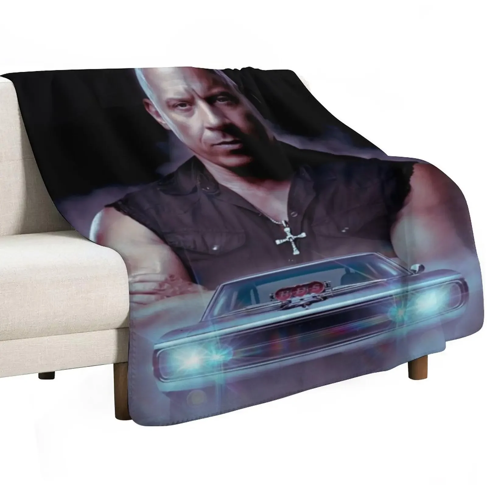 Vin diesel Throw Blanket Luxury Throw Large blankets ands Decorative Throw Plaid on the sofa decorative Blankets