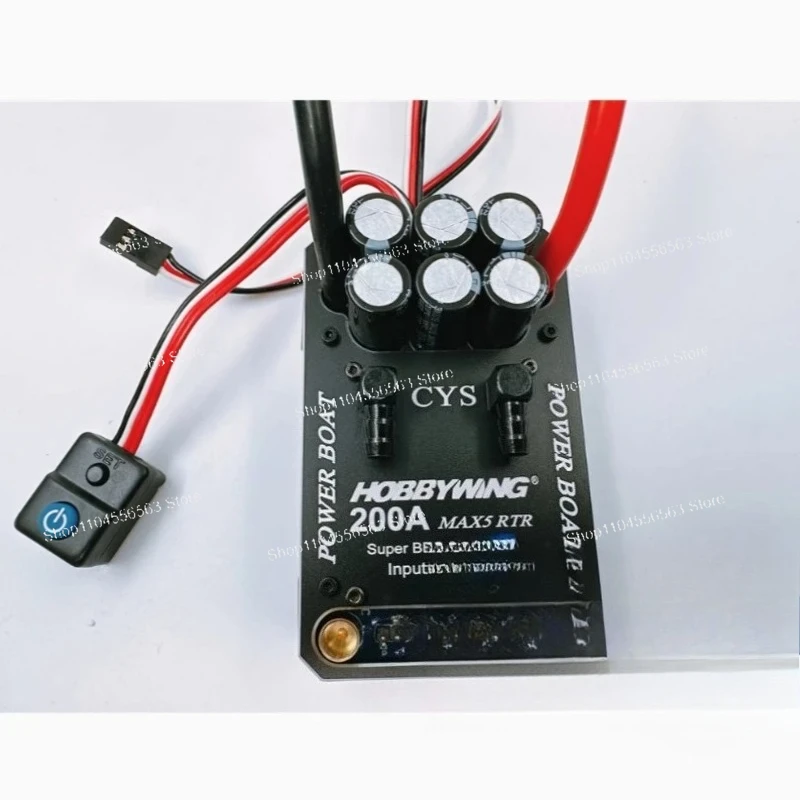 

Электрический регулятор скорости Max5 (ESC) — напряжение 3-8S, ток 200 А с пластиной водяного охлаждения для радиоуправляемых лодок