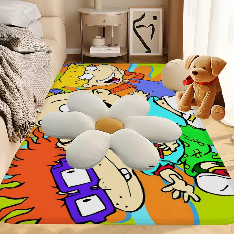 R-Rugrats Hallway Carpet Non-Slip Laundry Room Mat Laundry Decor