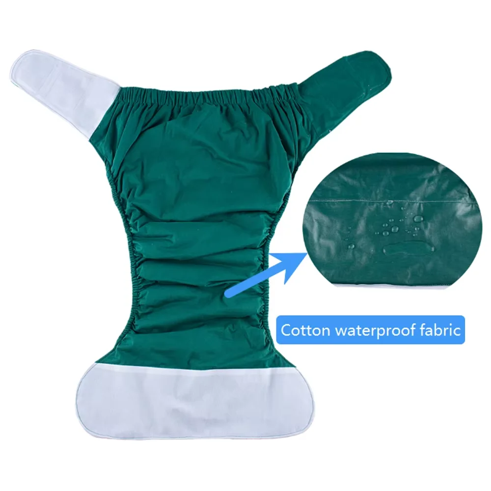 سروال سلس البول كبير قابل للتعديل وقابل لإعادة الاستخدام للبالغين من AIO - مقاوم للتسرب أثناء النوم، مناسب للرجال/النساء، والمستخدمين المسنين والمعاقين