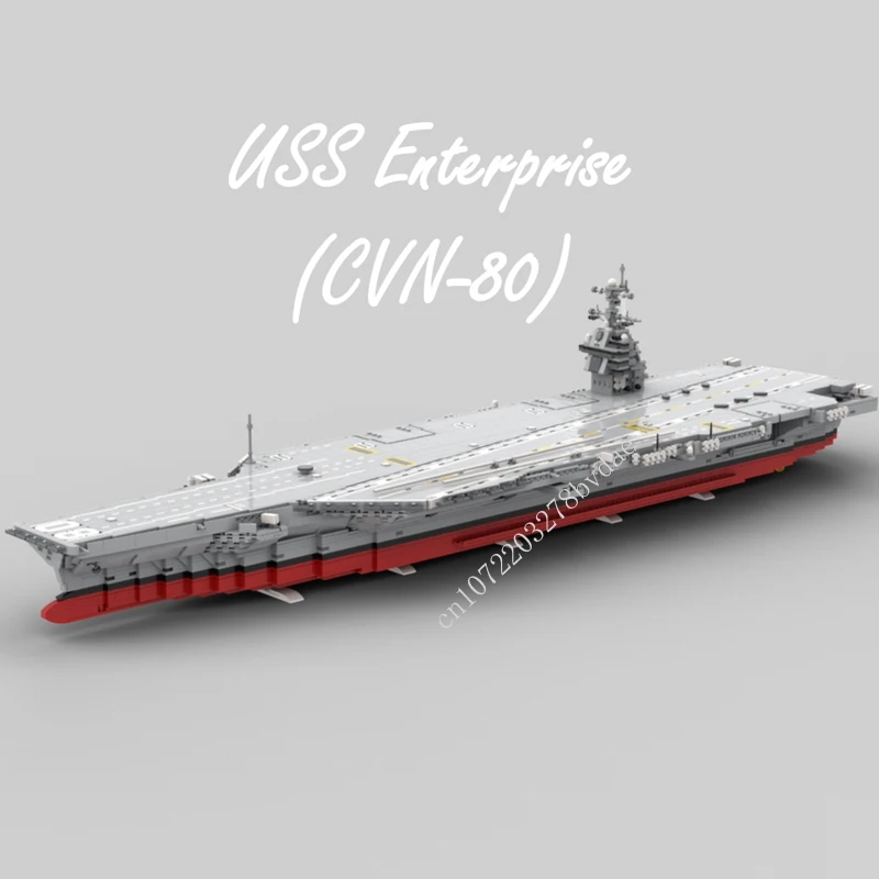 

4980 шт. новый Air Carrier Navy 1:300 CVN-80 Gerald R. Ford Model World, военные строительные блоки, игрушки для детей, кирпичи, подарки для мальчиков