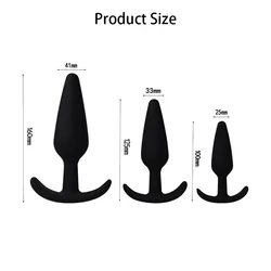 Masseur de Prostate, 3 prises en Silicone de tailles différentes, Plug Anal, entraîneur de dilatation, jeux pour adultes, jouets sexuels pour hommes et femmes