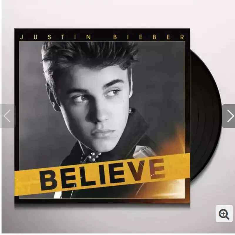 Disco de Vinilo Original de Justin Bieber, Believe, para Fans de Justin Bieber