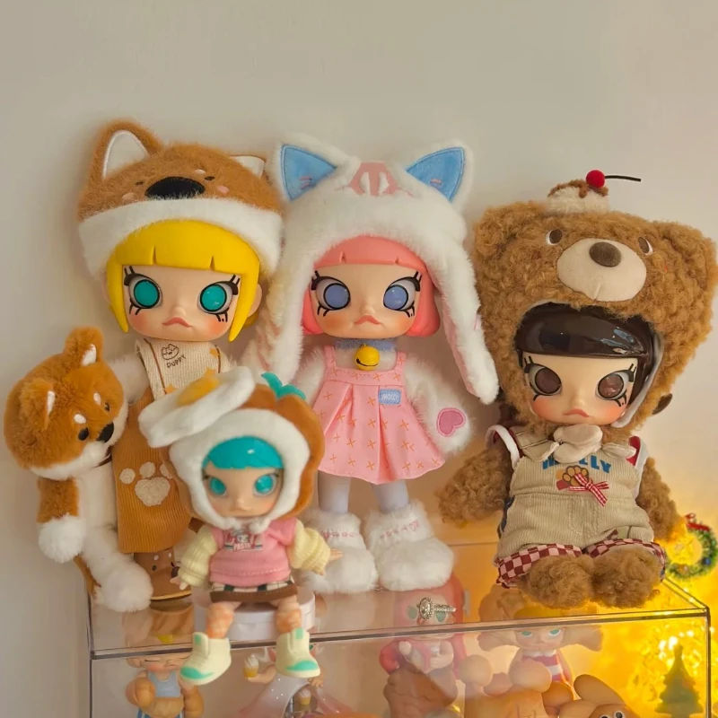 

POPMART MOLLY Hug 1/8 Big family combination action figure BJD Zootopia2 Gift Doll Action figure Trendy toy Collection xmas gift