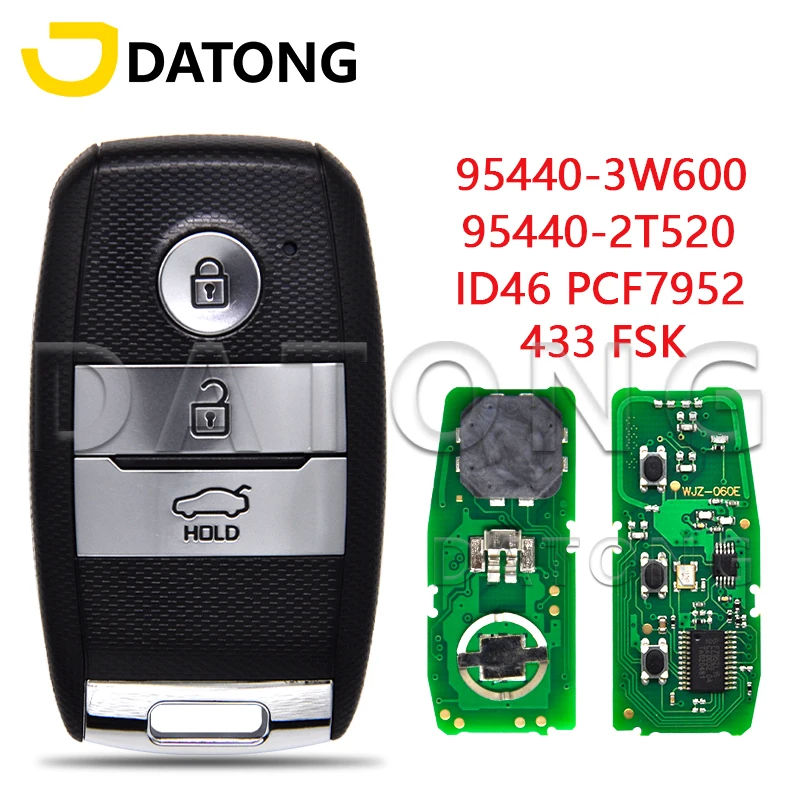 Datong World Car Remote Key For KIA Picanto Morning Optima Sportage Sorento 2014 2015 2016 433 FSK ID46 PCF7952 Smart Control