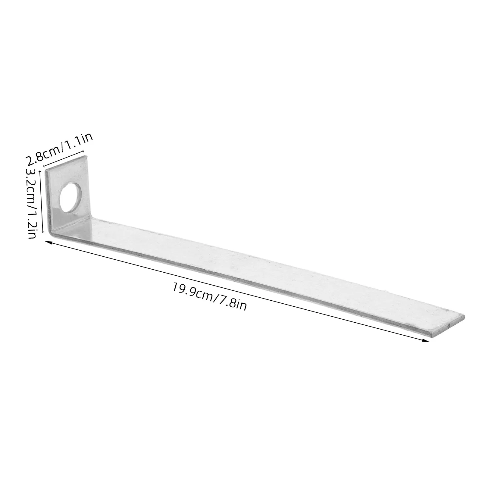 2Pcs Heavy Duty Stair Handrail Connector Flat Adjustable Railing Bracket for Indoor Angled Steps Seamless Installation Sturdy