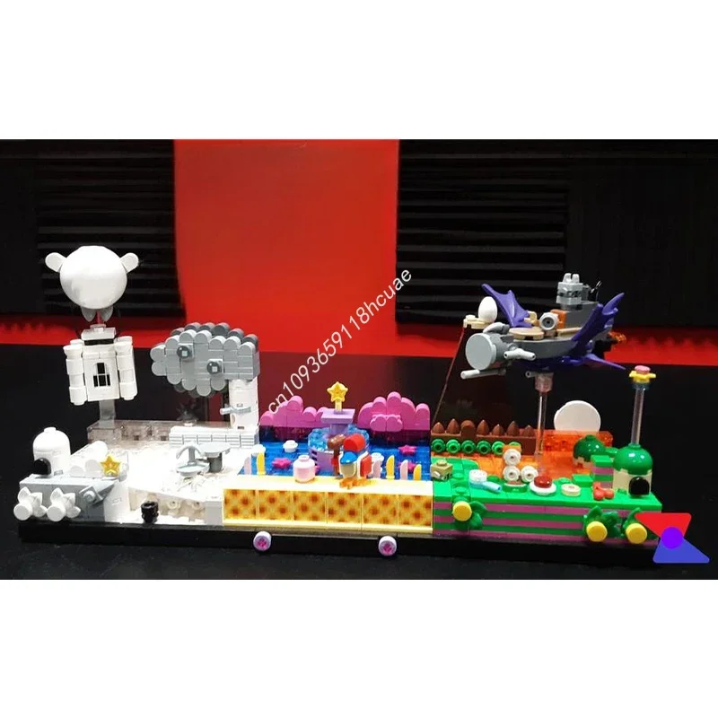 841pcs MOC Kirbyss Skyline Italian Plumber Building Blocks Christmas Inspires Innovative Design DIY For Creative Adults Gift