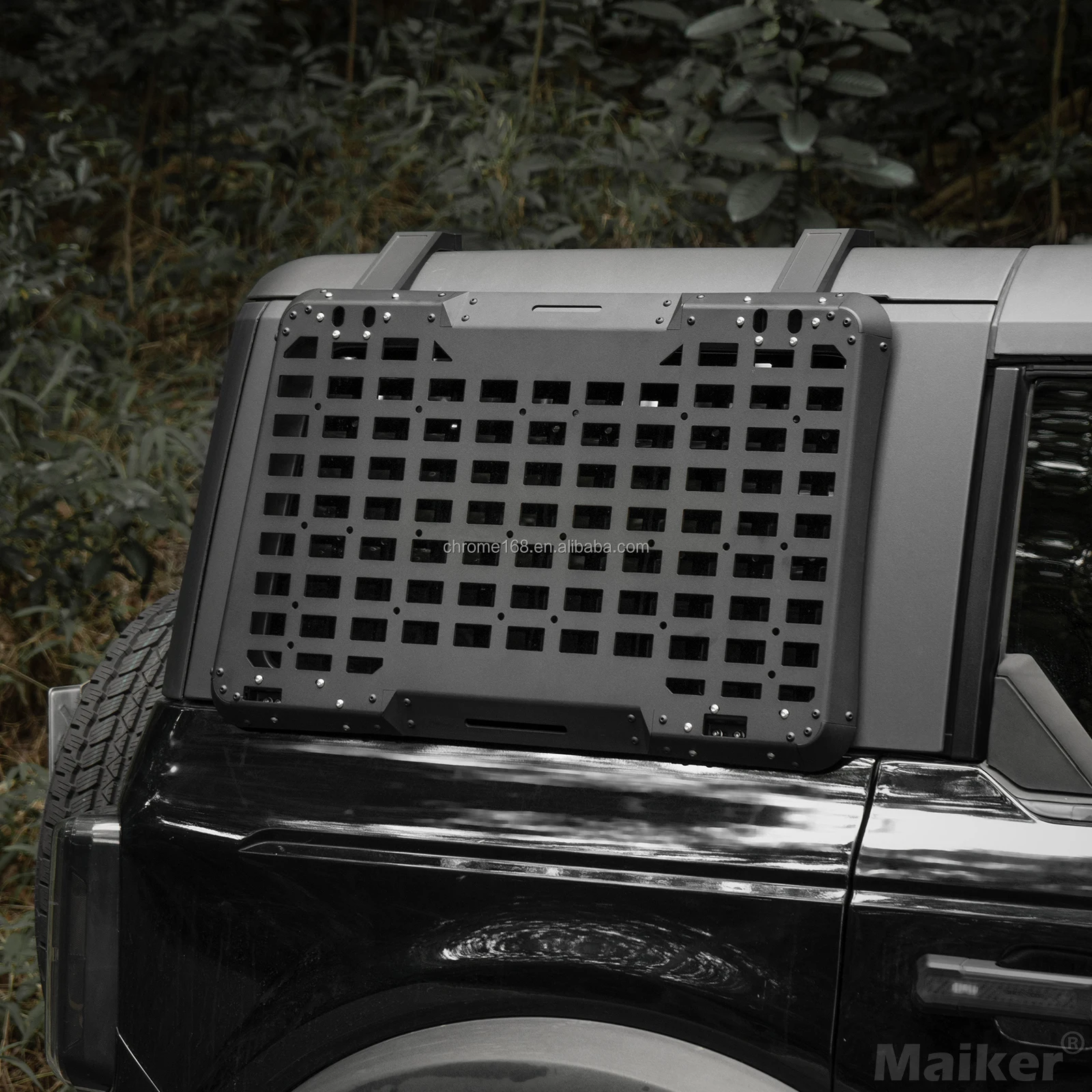 Side Window Expansion Panel for Bronco Accessories MOLLE Panel for Bronco Rear Window Protective Decoration