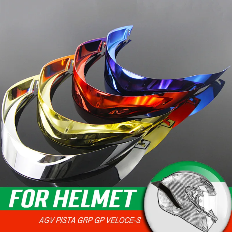New Moto Casco Slotted Colorful Big Spoiler For AGV Pista GPR Corsa R PISTA GP ACCESSORIES Electroplating Large Rear Wing