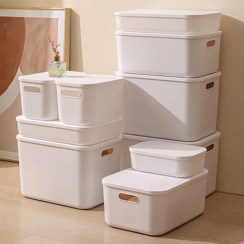 Household Miscellaneous Storage Box,Desktop Cosmetic Organizer,Multi-functional Storage Basket, Wardrobe and Clothes Storage Box
