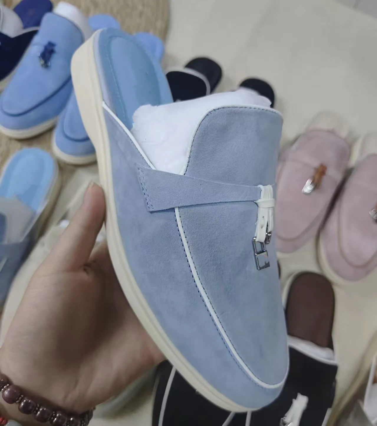 Unisex Fashion Suede Leather Flat Loafers 2023 Summer Casual Comfortable Moccasins for Driving High Quality Suede Leather Loafer