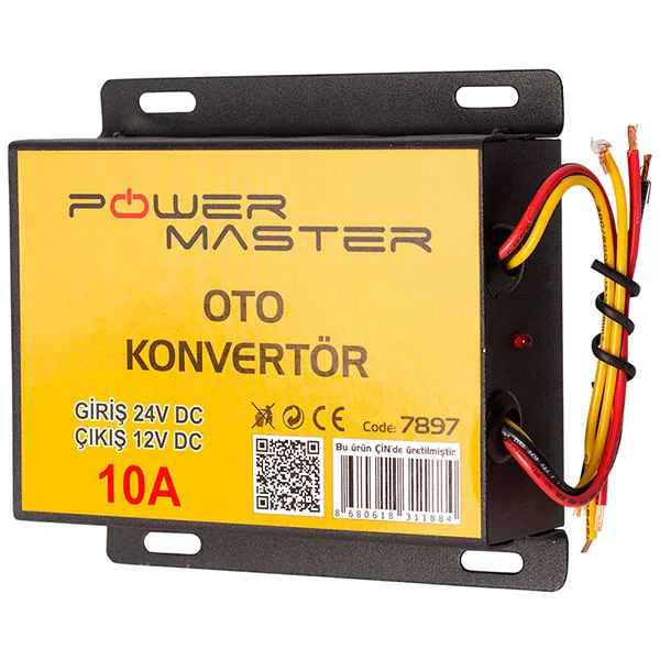 POWERMASTER PM-7897 24V DC / 12V DC 10 amp auto converter