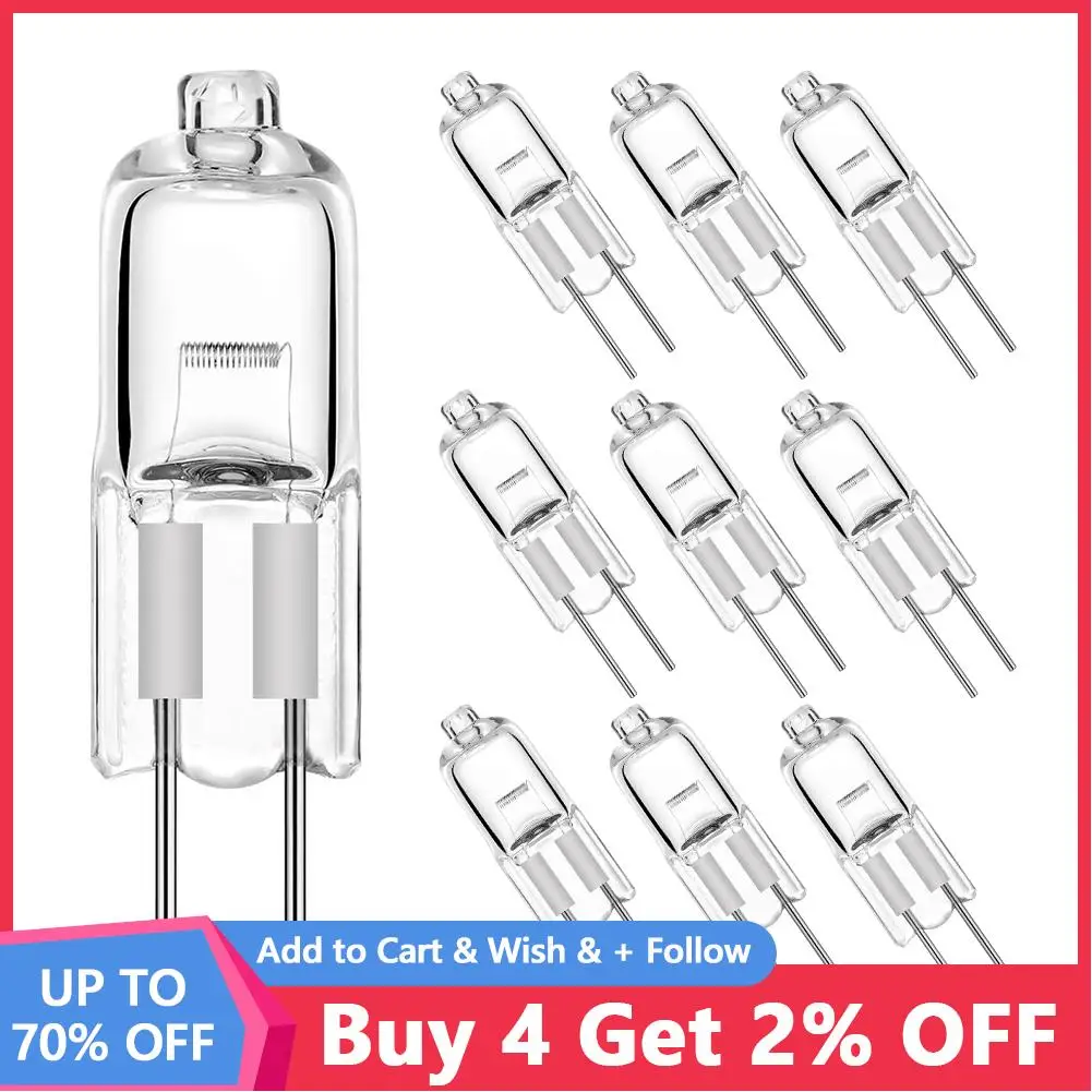 10pcs Led 12V G4 Halogen Bulb Warm White Replace Lights Beads Crystal 12 Volt Halogen Bulb 5W/10W/20W/35W/50W JC Bi-Pin Led lamp