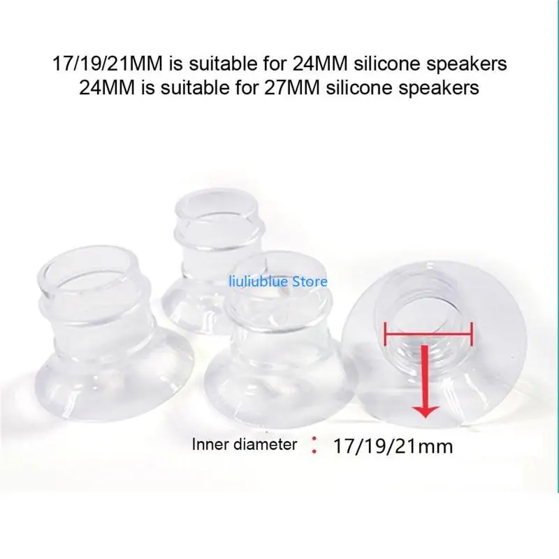 17/19/21 مللي متر قمع مضخة الثدي إدراج المكونات في حجم عيار مختلف محول 62CF