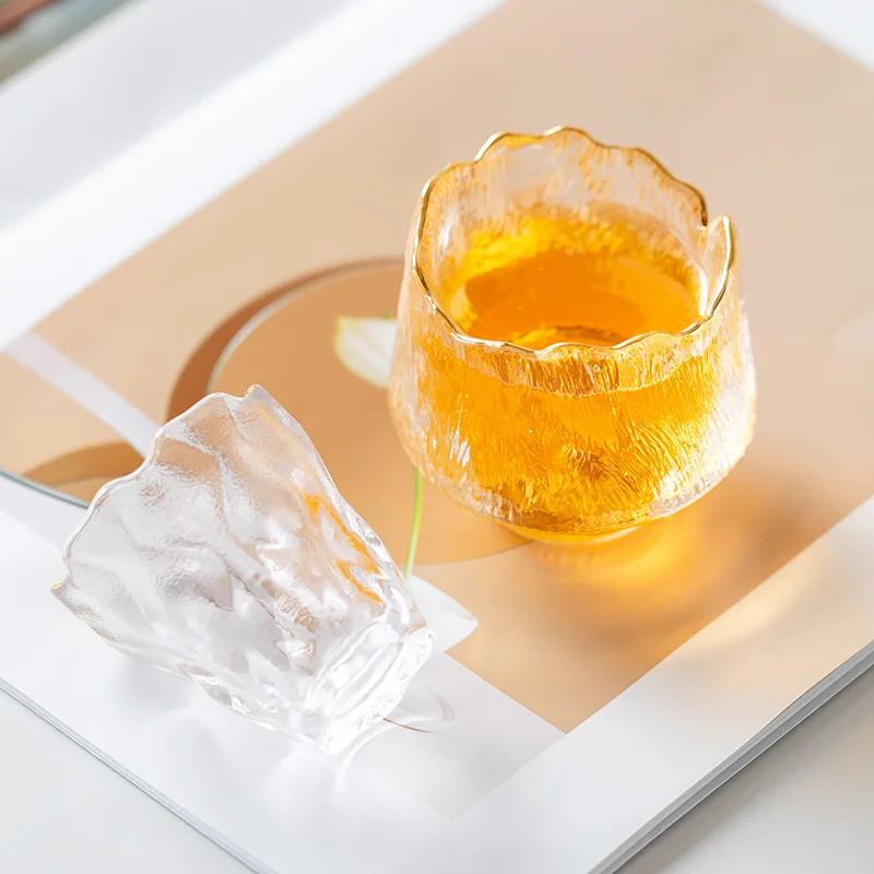 Frozen Roasted Glass Master Cup Single Cup Small Teacup Japanese Kung Fu Glacier Glass Tea Cup