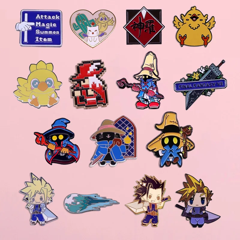 Cartoon Game Enamel Pin Fun Game Inspired Badge Brooch Backpack Pin Denim Jacket Fashion Accessory Jewelry Gift