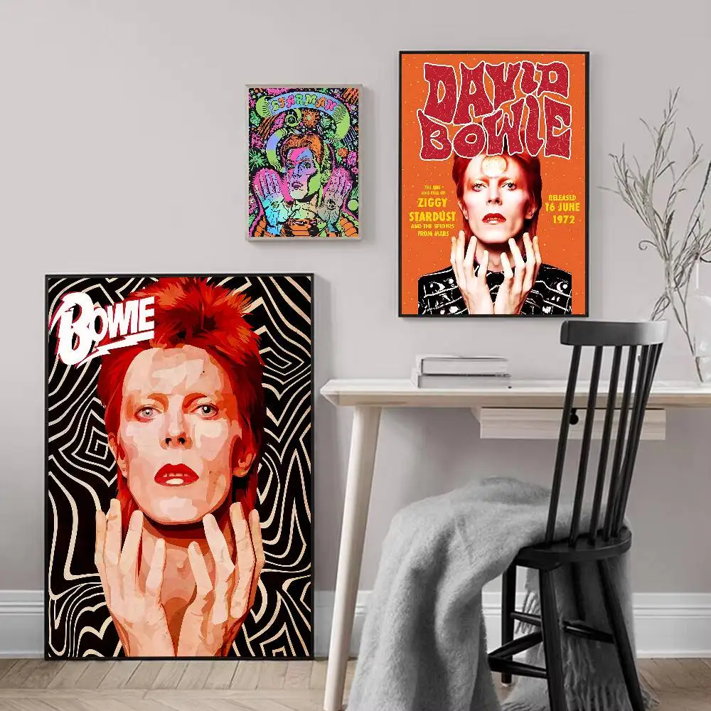 British Rock Singer D-David B-Bowie Poster Print A5 A4 A3 A2 Wall Art Decor For Room Office Gift For Fans