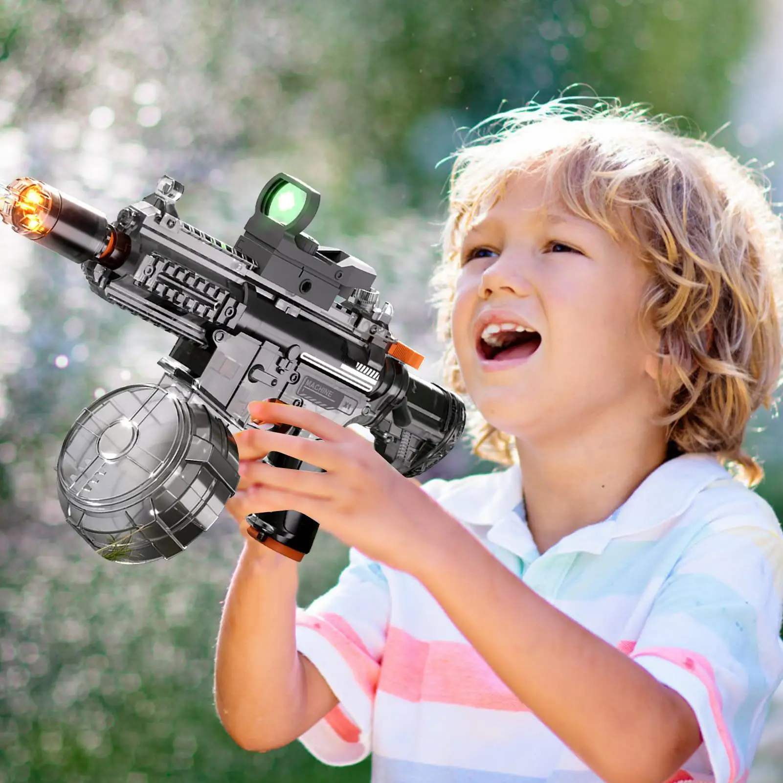 Pistola de juguete M416, pistola de agua de alta presión, juguetes para disparar, deporte, bala de Gel, juguetes acuáticos de verano para juego interactivo para padres e hijos