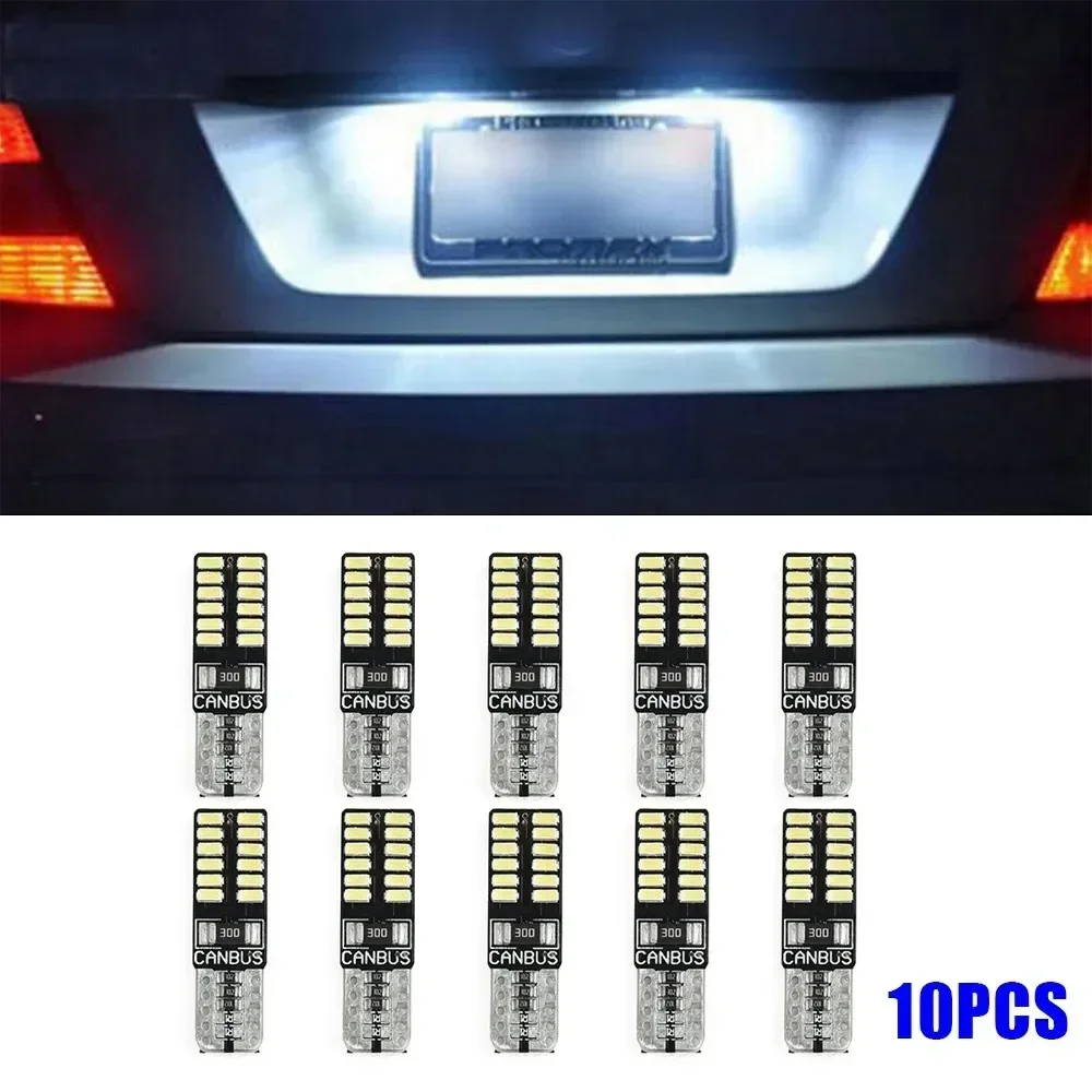 

10Pcs T10 Led Canbus W5W Led Bulbs WY5W 168/194 Cars Interior Lights Dome License Plate Clearance Lamp 6000K/12V