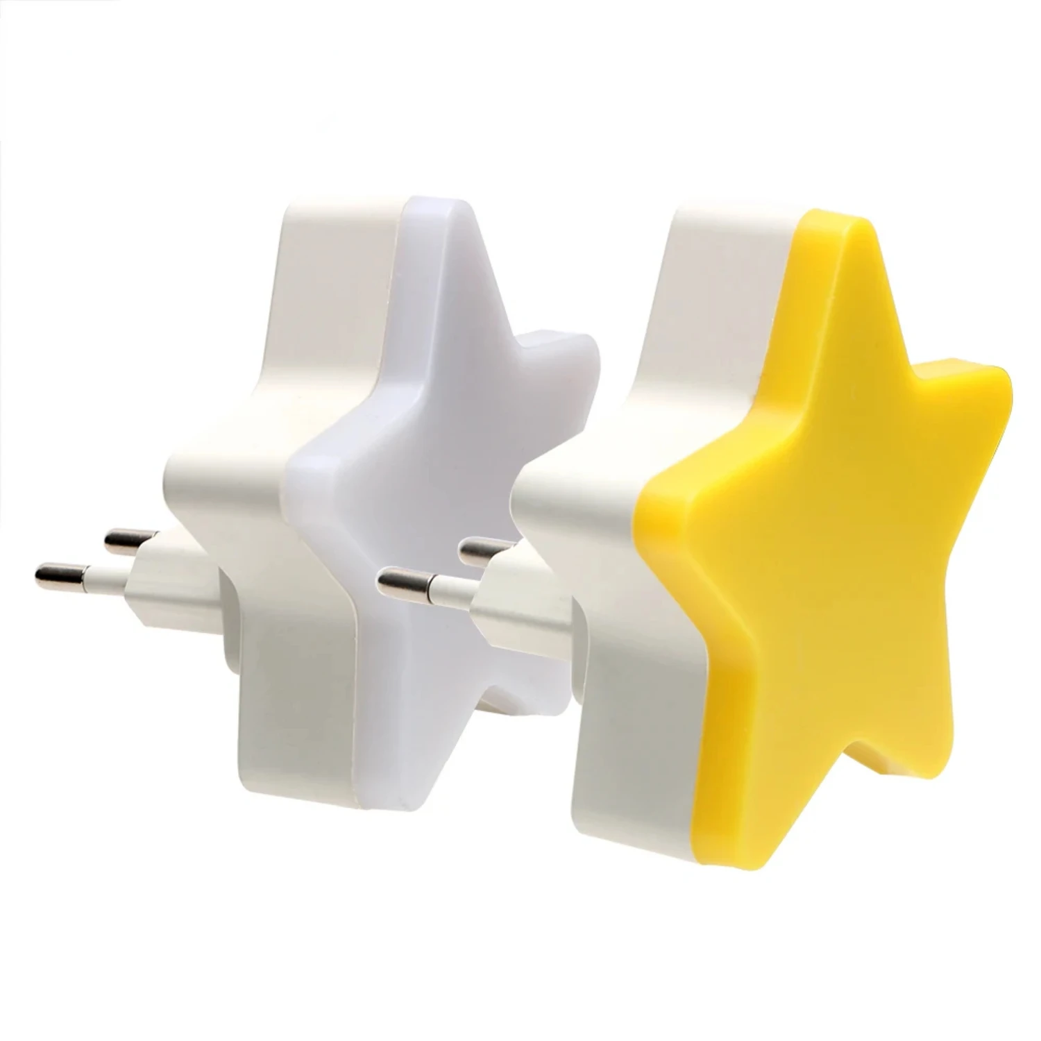 Children's Night Light Star Shape EU Plug Socket Wall lamp LED Night Light Control Plug-in  Lighting Room Decoration