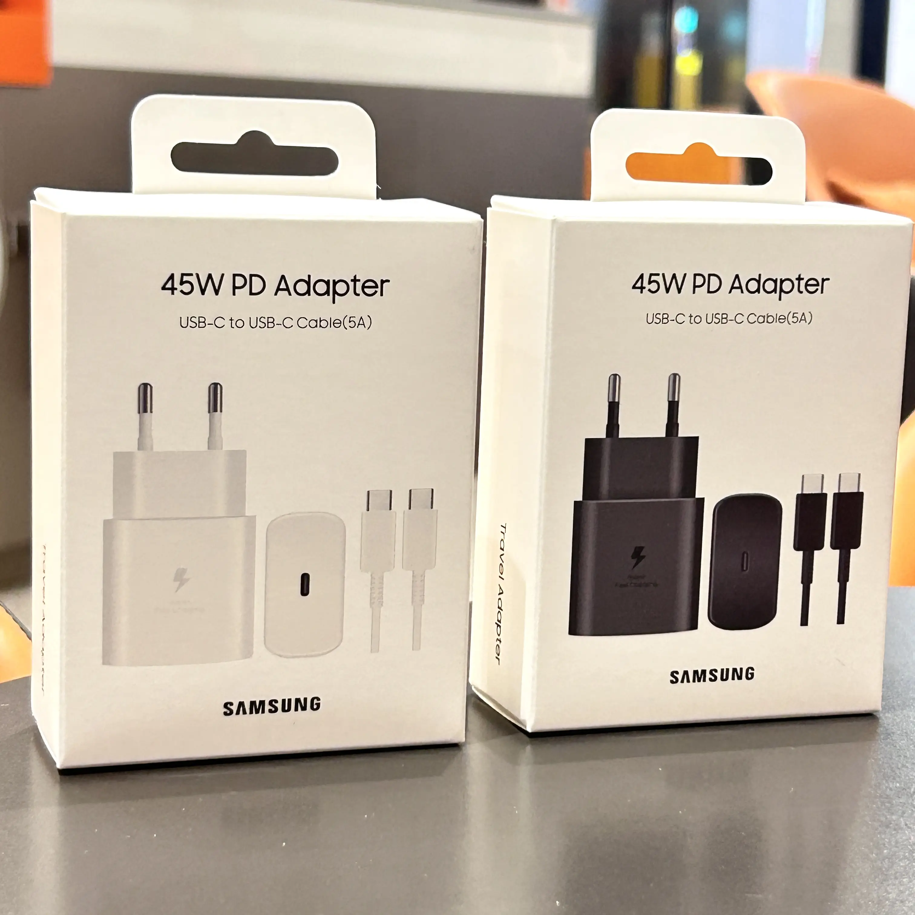 Samsung 45w pd carregador de carregamento super rápido para galaxy s25 ultra plus fe s24 s23 s22 a56 a55 a36 a17 adaptador ue 5a tipo c cabo