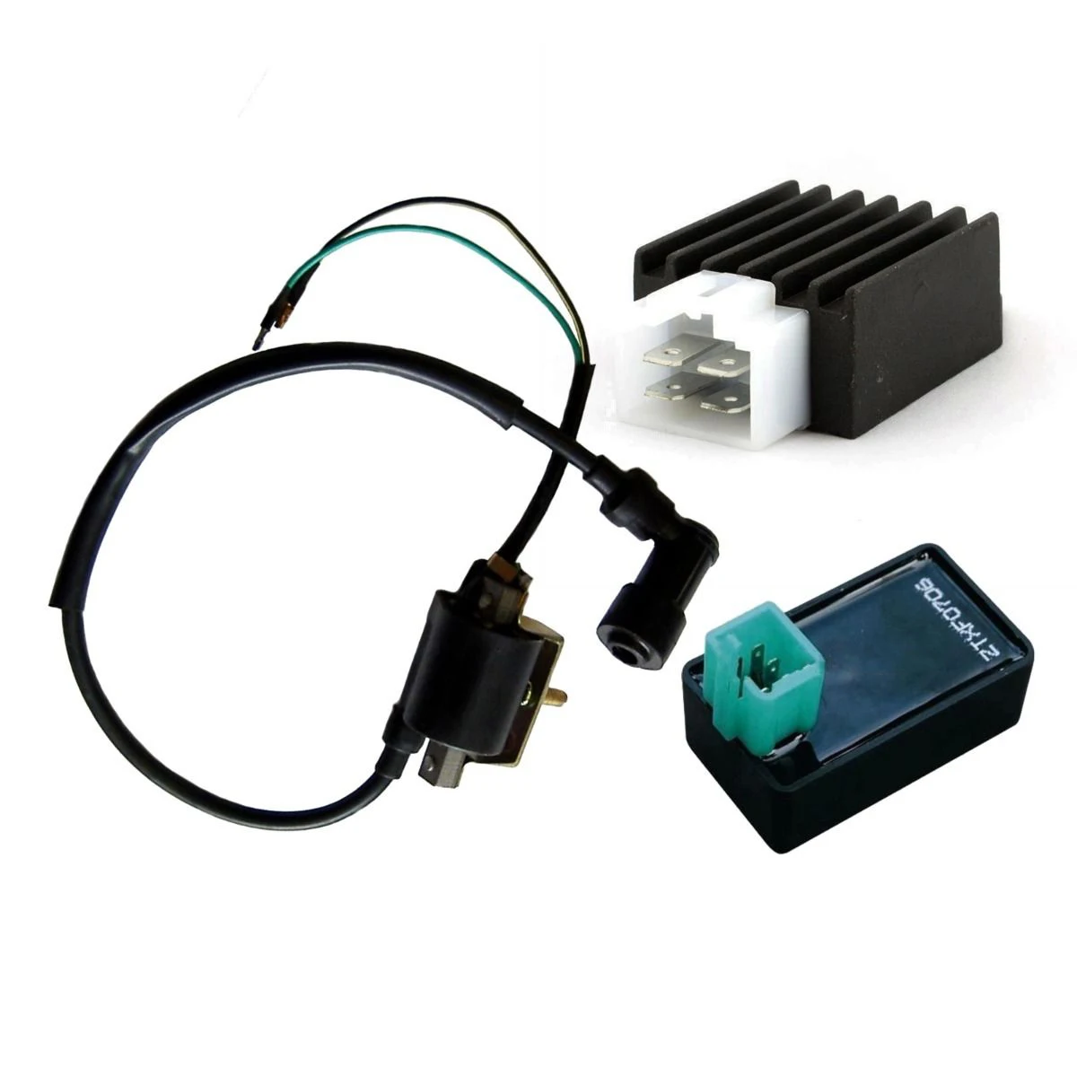 Easy To Use Ignition Coil & Cdi Unit & Regulator 90 110Cc 125Cc Pit Quad Dirt Bike Atv Buggy
