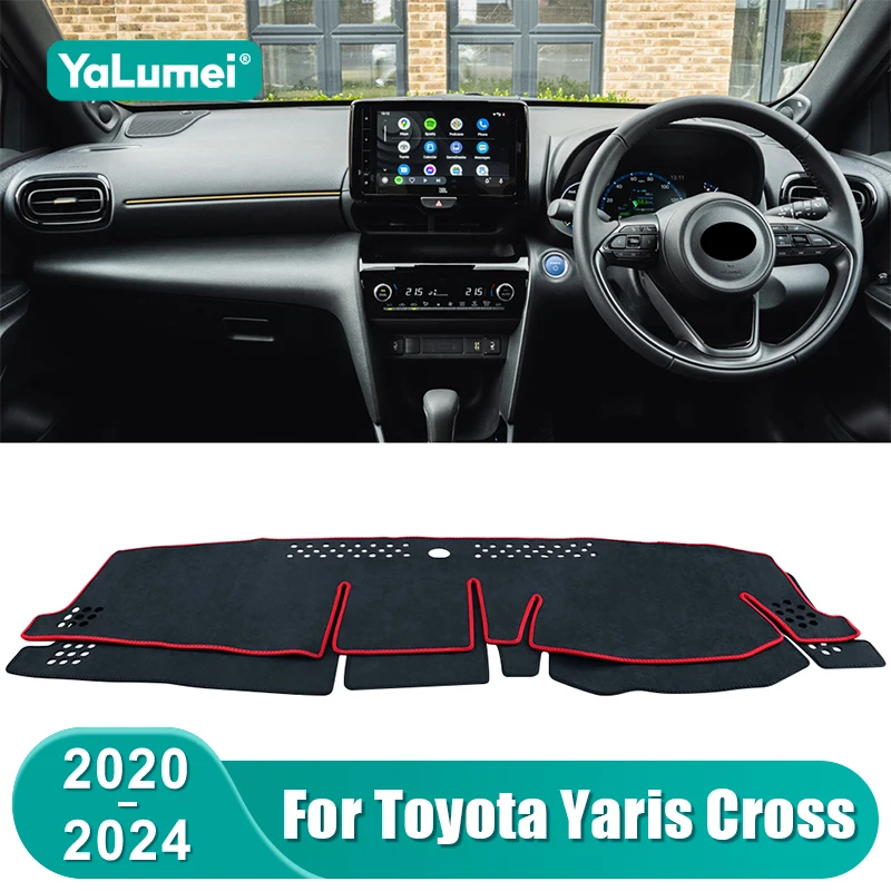 Für Toyota Yaris Cross XP210 2020 2021 2022 2023 2024 Auto-Armaturenbrett-Abdeckung Instrumententafel-Sonnenschutzmatte Rutschfeste Unterlage Zubehör