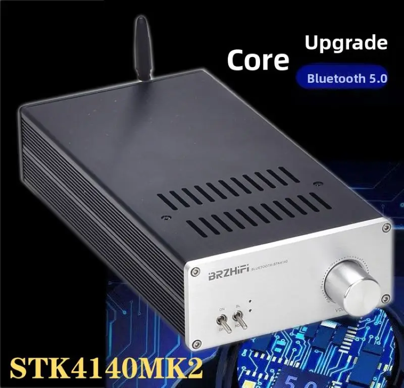 CHN 2027 New BRZHIFI PA-4137 Thick Film STK4140MK2 Bluetooth 5.0 Power Amplifier Super LM1875