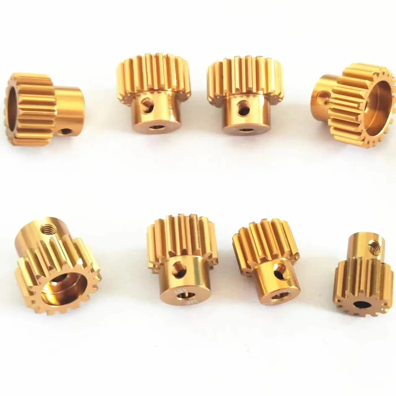 32DP metal pinion motor gear set, 3.175mm 12T 13T 14T 15T 16T 17T 18T 19T 20T for 1/10 RC cars and trucks