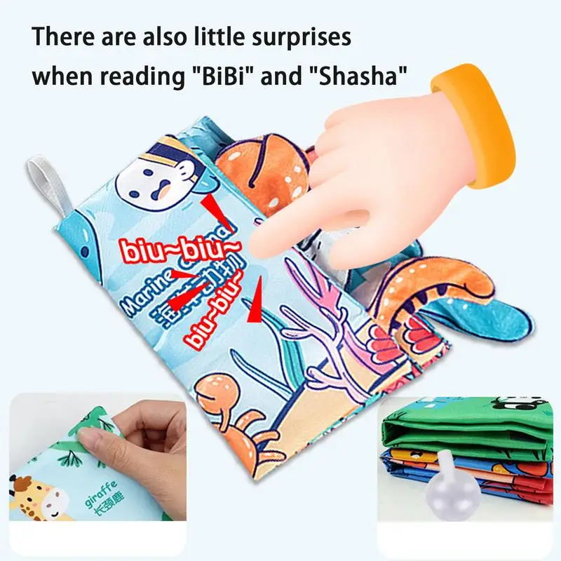 หนังสือ Montessori สําหรับเด็กวัยหัดเดิน Montessori ของเล่นในตัวอุปกรณ์เสียง Skin-Friendly Sensory Board Busy Book สําหรับสัมผัส